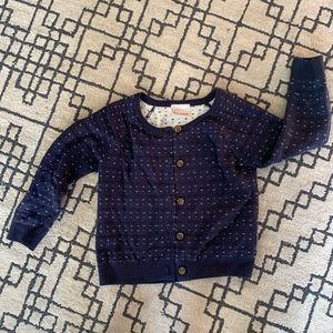 Hanna Andersson 110cm blue cardigan.